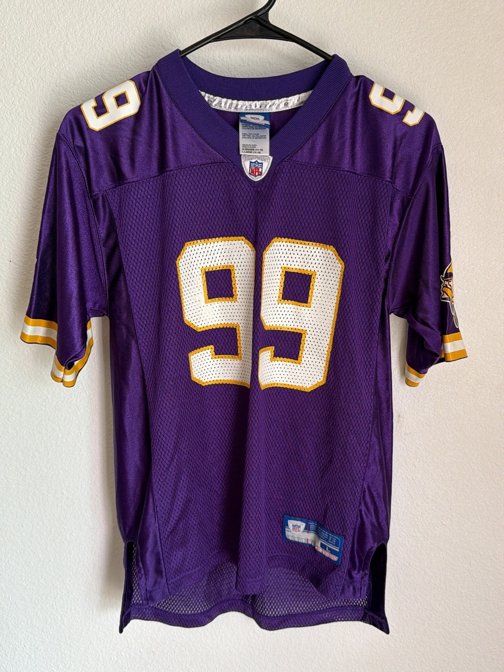 Vintage Youth Minnesota Vikings Football Jersey #99 Hovan - Large